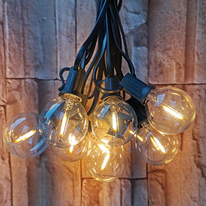 Outdoor Waterproof 28M 50Lamp G40 Solar <b>Led</b> String <b>Lights</b> For Garden Wedding Party Decoration Vintage Camping <b>Light</b> Strings - Product Image 1