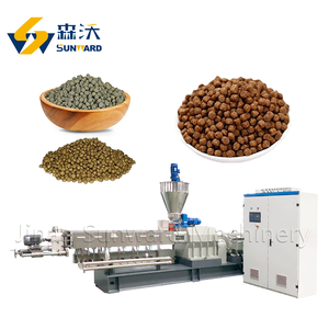 Nouvelle usine de fabrication de granulés d'aliments pour poissons-chats, équipement de fabrication de granulés d'aliments pour poissons, acier inoxydable, granulés flottants et coulants, 100 kg/h-5000 kg/h - Product Image 1