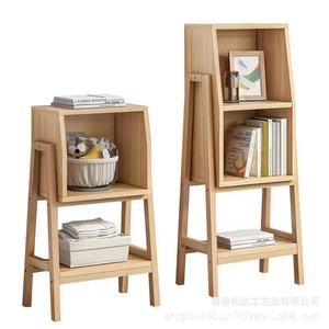 En stock : Étagère murale simple pour chambre à coucher, meuble de rangement mural à deux niveaux, armoire de rangement multi-usages détachable - Product Image 3