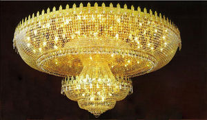 Modern Ballroom Decor K9 Crystal <strong>Ceiling</strong> Lighting Lobby Crystal Flush Mounts Golden <strong>Ceiling</strong> <strong>Lamp</strong> Hotel Church Decoration - Product Image 3