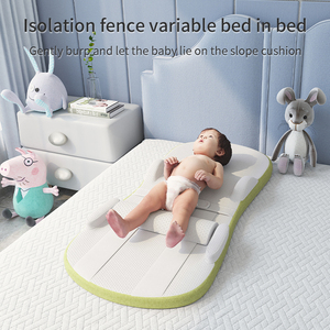 Almohada y Posicionador de <span class=keywords><strong>Cuna</strong></span> Portátil y Cómodo <span class=keywords><strong>para</strong></span> Bebés, Ajustable de 0-15-30 Grados, Antivómito, Antideslizante, <span class=keywords><strong>para</strong></span> el Cuidado Corporal - Product Image 4