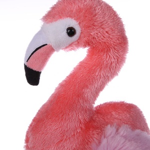 Giocattolo Educativo per Bambini, Piccolo Fenicottero di Peluche, Divertente e Carino Animale Imbottito Rosa - Product Image 2