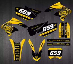 Kit de Calcomanías de Vinilo Láser CQHZJ 3M, Calcomanías <span class=keywords><strong>Personalizadas</strong></span> <span class=keywords><strong>para</strong></span> Motocicletas, Compatibles con KTM SX65 SX 65 2002-2008 Dirt Bike - Product Image 2