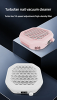 Colector de Polvo de Uñas Recargable de 4200 RPM, Aspiradora de Uñas Inalámbrica de 10 Velocidades, Máquina de Succión de Uñas Portátil para Uso en Salón de Belleza y Hogar