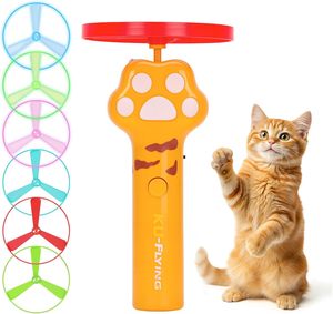Disco Volador Interactivo para Mascotas, Juguete Recargable por USB para Gatos, Spinner Giratorio para Perros y Gatos, Juego en Interiores - Product Image 1