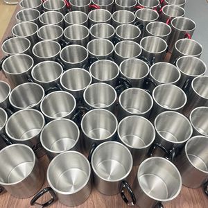 Mug isotherme en acier inoxydable avec mousqueton, idéal pour le camping et les voyages en extérieur, <span class=keywords><strong>tasse</strong></span> à café portable à double paroi - Product Image 5