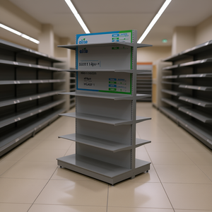 Elite Flat Backplate 0.4mm Dark Gray Metal Iron Adjustable Height Vertical Storage Display Rack WC468-1 - Product Image 2