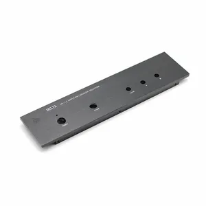 Faceplate CNC Aluminium Permesinan untuk Produsen Sistem Suara/Audio