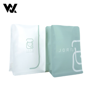 Sacs à café miniatures <span class=keywords><strong>en</strong></span> papier givré à fond plat, imprimés sur mesure, 100 à 250 grammes, pour café moulu, avec valve - Product Image 1