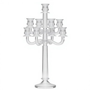 Clear Acrylic Europe Style Tree Candle Holders NEW ARRIVAL Thanksgiving Wedding Party Diwali Outdoor Table Centerpiece Decor - Product Image 3