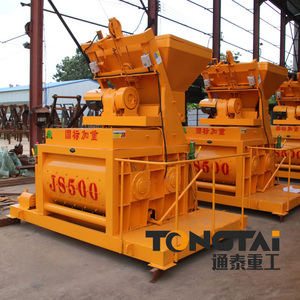 เครื่องผสมคอนกรีตแบบสองเพลา JS500 ความจุ 500 ลิตร กำลังไฟฟ้า 18.5 กิโลวัตต์ สำหรับงานก่อสร้างและวิศวกรรม - Product Image 2