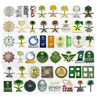Autocollant en métal personnalisé avec logo Irak, accessoires pour téléphone, broche en émail doux personnalisée pour téléphone portable