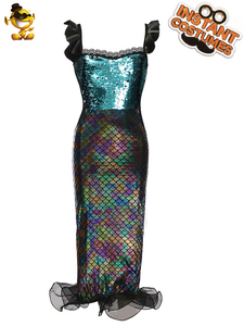 Delle ragazze Della Sirena Vestito <span class=keywords><strong>Costume</strong></span> Discolorat Scala Slim Fit Vestito Cosplay Mermaid <span class=keywords><strong>Costume</strong></span> Per I Bambini - Product Image 4