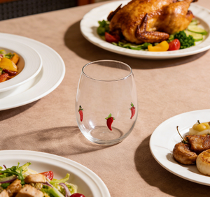 Vaso de Vidrio Creativo de Borosilicato Soplado a Mano, Taza Decorativa con Diseño de <span class=keywords><strong>Chile</strong></span> Rojo, 300/400 ml - Product Image 2