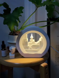 Difusor de aceites esenciales con diseño innovador, sin llama, aroma personalizado, lámpara de yeso con logotipo, luz nocturna aromática - Product Image 5