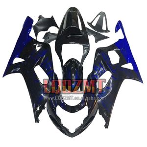 Cuerpo de inyección para SUZUKI 2017 GSXR 600 <span class=keywords><strong>750</strong></span> K1 GSXR600 01 02 03 135No.8 llamas azules GSXR-600 GSXR750 <span class=keywords><strong>2001</strong></span> 2002 2003 Carenado - Product Image 1