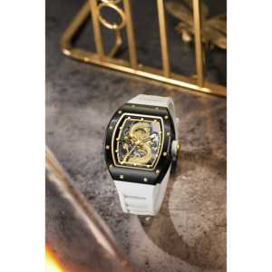 Relojes mecánicos automáticos de lujo para hombre, esqueleto, Tonneau, esfera personalizada de 41mm, 18mm, directo de fábrica, fabricante OEM - Product Image 6