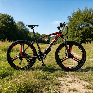 Bicicleta Eléctrica de Montaña ESME de 26 Pulgadas con Ruedas de Magnesio de 3 Radios, Motor de 250W, Batería de Litio, Frenos de Disco, Bicicleta Eléctrica Todoterreno para Adultos - Product Image 2