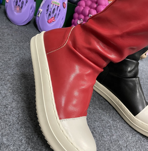 Bottes Cuissardes Plates Automne Hiver, Tube Mi-Long, Plateforme à Semelle Épaisse, Bottes Hautes <span class=keywords><strong>Femme</strong></span>, Chaussures <span class=keywords><strong>Femme</strong></span> 2022 - Product Image 4