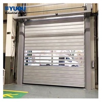 Puerta enrollable de velocidad rápida, ahorro de espacio, alta precisión