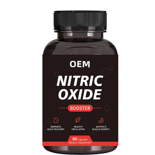 Adult Nitric Oxide Booster Capsules With L-arginine L-citrulline for Muscle Growth & Circulation 60-count