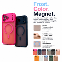 Coque de téléphone tendance en 11 couleurs givrées translucides pour iPhone 17 18 Pro Max, en TPU antichoc souple et fine