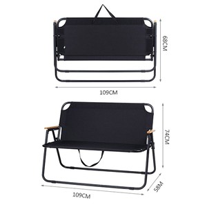 Groothandel 2 Personen 2 Seat Custom Logo Outdoor Camping Stoel Gemakkelijk Te Dragen Comfortabele Opvouwbare Dubbele Camping Stoel Voor Volwassenen - Product Image 6