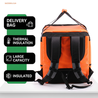 Sac à dos isotherme imperméable de grande capacité 87L, design pliable, portable, recyclable, pour la livraison de nourriture, la restauration, le transport