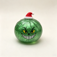 Boîte Mystère de Noël Grinch : Jouet Squishy Lumineux dans le Noir, Anti-stress, Cadeau Surprise pour Enfants, Fête de Noël