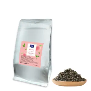 Flago Großhandel weißer Pfirsich-Oolong-Tee gesundes Getränk Teeblätter 500 g Verpackung für Tapioca Boba Blase Milch-Tee