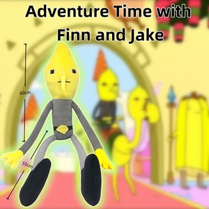 Peluche <span class=keywords><strong>de</strong></span> Personajes <span class=keywords><strong>de</strong></span> la Serie <span class=keywords><strong>de</strong></span> Dibujos Animados Adventure Time, Earl of Lemongrab, <span class=keywords><strong>Finn</strong></span>, Jake, Juguete <span class=keywords><strong>de</strong></span> Peluche con Piernas Largas, Antiestrés, Bordado, Regalo <span class=keywords><strong>de</strong></span> Cumpleaños para Niños - Product Image 1