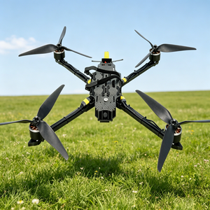 Mini quadricoptère FPV de course avec caméra, cadre en fibre de carbone, kit complet de drone FPV DIY, 10/13/15/18 pouces - Product Image 1
