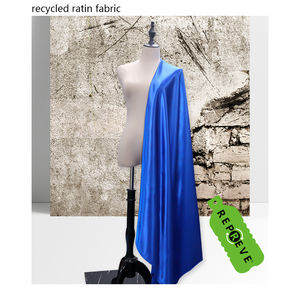 リサイクルポリエステルRPETブライダルダッチェスソフトシルキーサテン生地（カーテン、家具、衣類、ドレス、テラサテン生地用） - Product Image 2