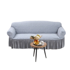 Funda <span class=keywords><strong>de</strong></span> sofá <span class=keywords><strong>de</strong></span> gasa <span class=keywords><strong>de</strong></span> burbuja <span class=keywords><strong>de</strong></span> estilo europeo para <span class=keywords><strong>Amazon</strong></span>, superventas, falda Envolvente completa, Color sólido, elástico Simple, hecho <span class=keywords><strong>de</strong></span> poliéster - Product Image 5