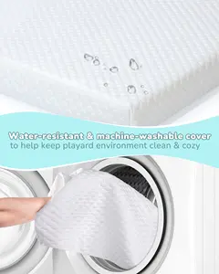 Pack And Play Mattress Pad Pack N Play Mattress With Waterproof Washable Cover Memory Foam Baby Crib Mattress 38*26inch