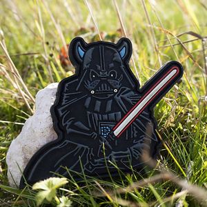 Patch en caoutchouc souple 2D personnalisé avec logo 3D qui brille dans le noir, patch en caoutchouc souple en silicone PVC pour vêtements - Product Image 3