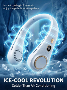 Ventilador de Cuello con Pantalla Digital, Ventilador sin Aspas, Ventilador de Cuello Portátil, Mini Enfriador de Aire, Ventiladores Eléctricos Recargables por USB - Product Image 5