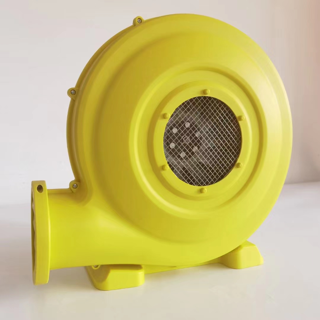 Soplador de aire amarillo