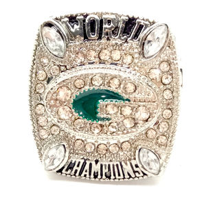 2010 Green Bay Packaging Team Champion Men's <b>Rose</b> Gold Plated Alloy Fashion Ring Souvenir Collection Wedding Party Birthday Gift - Product Image 1