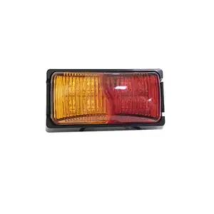 E-mark 10-30V 2.5inch 8pcs LEDs amber & red, red & white led lights for side by side