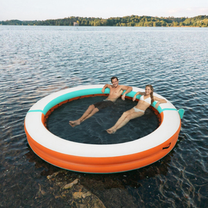 Plateforme flottante gonflable en PVC antidérapante Guetio Fun World Sport Outdoor, capacité 100-500 kg, pour usage résidentiel et de loisirs. - Product Image 2