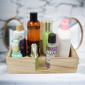 Wooden <b>Tissue</b> Box Natural <b>Color</b> Flat <b>Paper</b> Storage Bathroom Use - Product Image 2