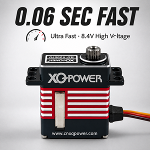 XQ-POWER ฟ้าสต์สปีด 2007D32 1:24 คอร์เลส 9 กรัม ตัวเรือนโลหะเต็มรูปแบบ 7 กก. 0.06 วินาที แรงบิดสูง รถ SCX24 RC มินิเซอร์โว ไมโครเฮลิคอปเตอร์ - Product Image 3