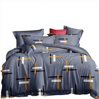 Ensemble de housse de couette de luxe de qualité supérieure, motif floral, 10 pièces, 400TC, 100% polyester, taille Queen, couleur personnalisable, style géométrique classique moderne
