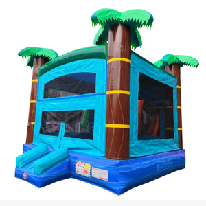 Château gonflable Palm Tree, Jeux de carnaval, Toboggan gonflable, Pistolet de paintball, Toboggan aquatique - Product Image 1