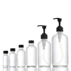 Số lượng lớn 16 oz 480ml 500ml hổ phách thủy tinh Boston chai tròn với kích hoạt Phun - Product Image 3