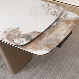 Chất Lượng Cao Ý Thanh Lịch Hình Chữ Nhật Nối Tiếp Gốm Bàn Ăn Đặt 4 <span class=keywords><strong>6</strong></span> Chỗ Ngồi - Product Image 5