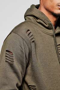 Jogger Suit Venta al por mayor de alta calidad logotipo personalizado Slim Fit desgastado chándal con capucha personalizado \ 2 piezas hombres chándal conjuntos para hombres - Product Image 2