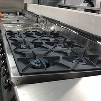 Équipement de cuisine professionnel pour Restaurant Commercial, cuisinière à gaz 4/6 avec four