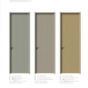 Puerta de hotel de apartamento de madera ignífuga de diseño moderno insonorizada sin pintura para uso interior residencial fibra de vidrio para exterior - Product Image 4